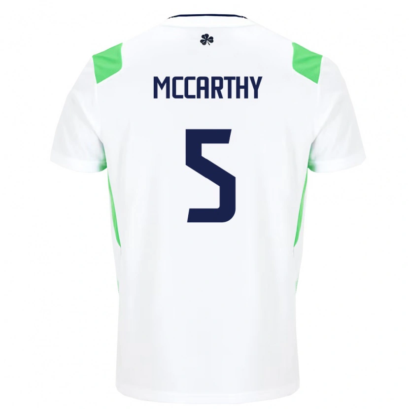 Danxen Niño Camiseta Irlanda Taylor Mccarthy #5 Blanco Verde Claro 2ª Equipación 26-28 La Camisa