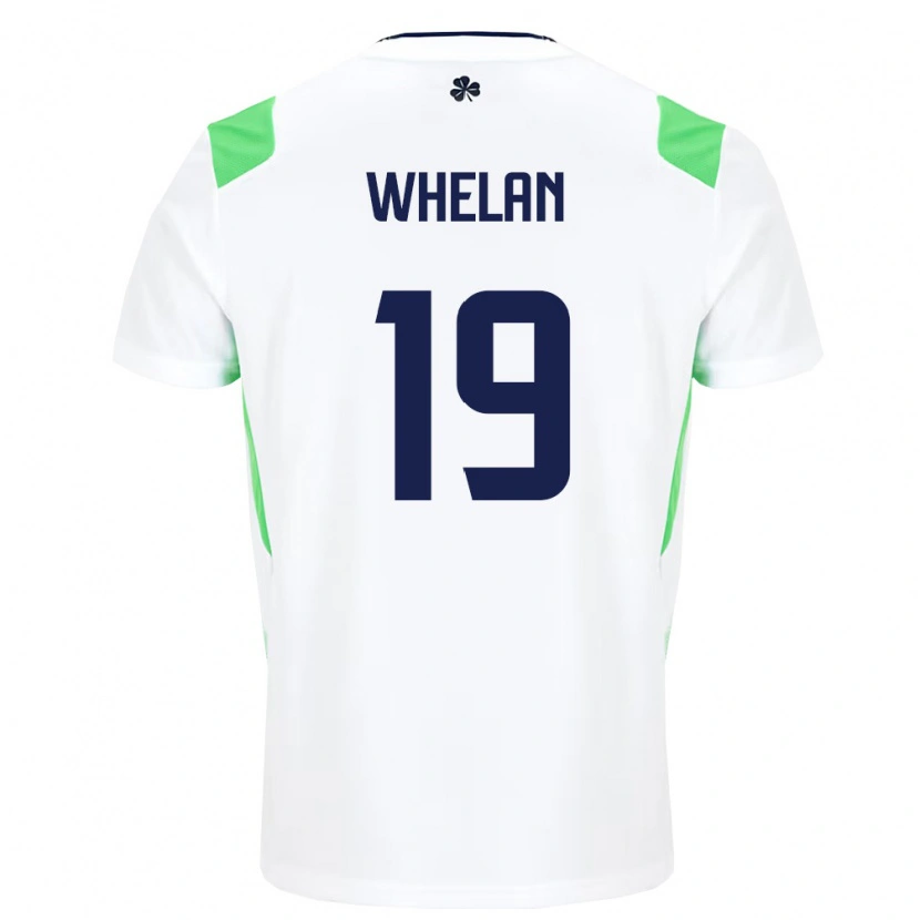 Danxen Niño Camiseta Irlanda Emily Whelan #19 Blanco Verde Claro 2ª Equipación 26-28 La Camisa