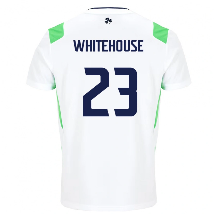 Danxen Niño Camiseta Irlanda Sophie Whitehouse #23 Blanco Verde Claro 2ª Equipación 26-28 La Camisa