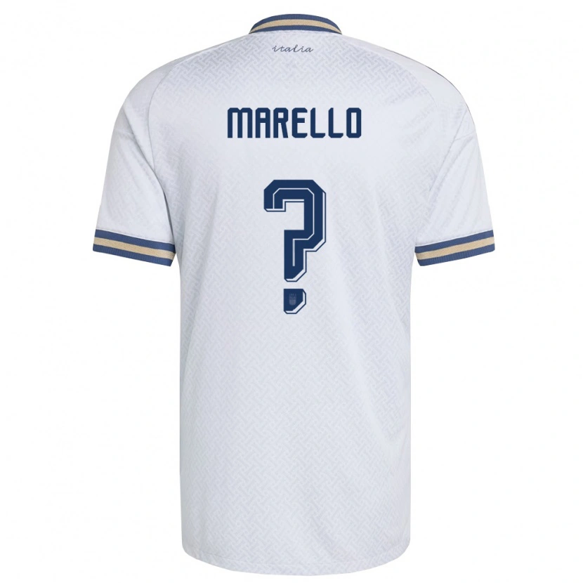 Danxen Niño Camiseta Italia Mattia Marello #0 Marfil Marino Oro 2ª Equipación 26-28 La Camisa