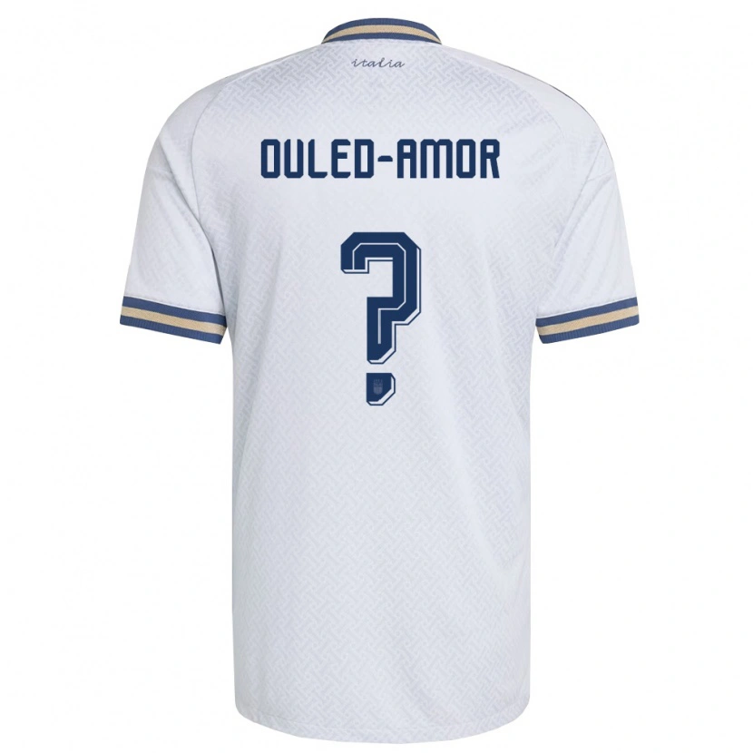 Danxen Niño Camiseta Italia Ghassan Ouled-Amor #0 Marfil Marino Oro 2ª Equipación 26-28 La Camisa