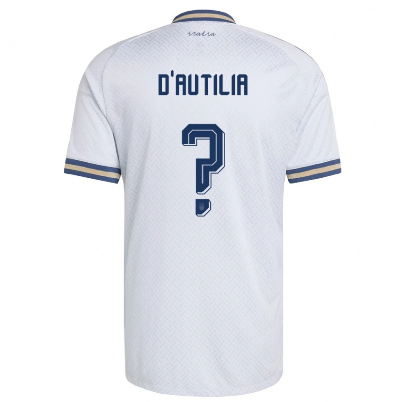 Danxen Niño Camiseta Italia Renato Widmer D'autilia #0 Marfil Marino Oro 2ª Equipación 26-28 La Camisa
