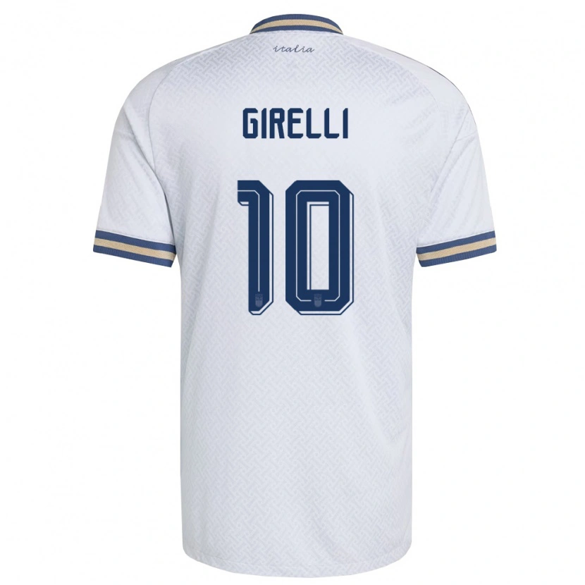 Danxen Niño Camiseta Italia Cristiana Girelli #10 Marfil Marino Oro 2ª Equipación 26-28 La Camisa