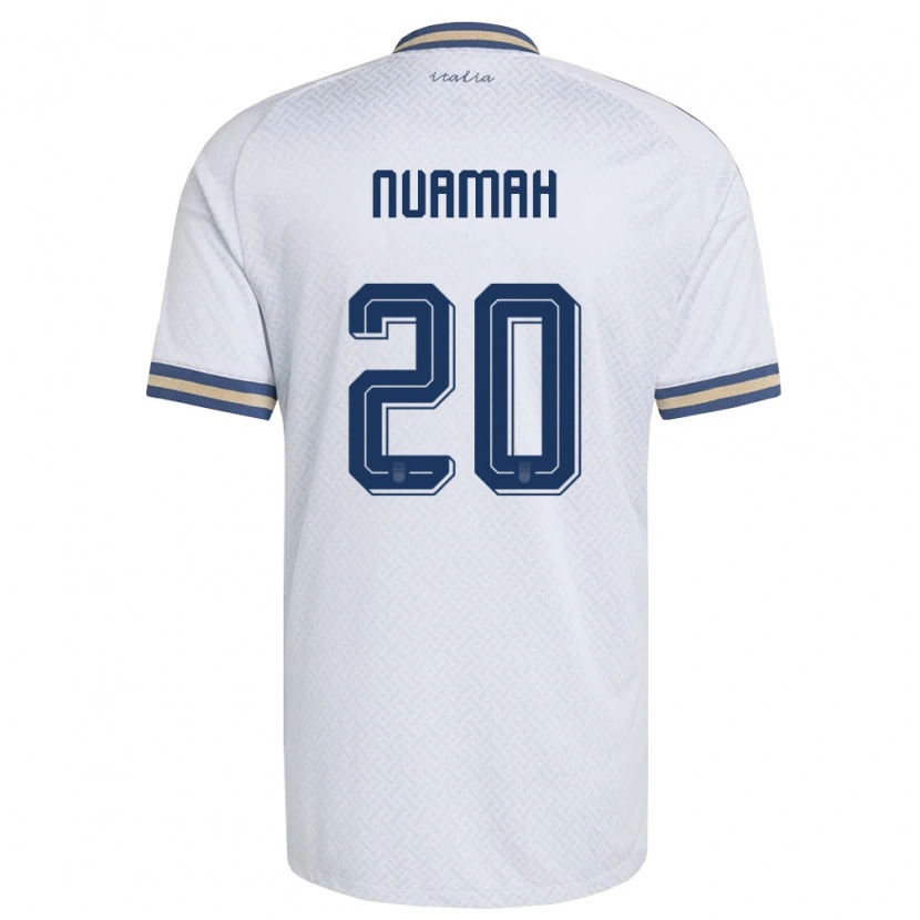 Danxen Niño Camiseta Italia Patrick Nuamah #20 Marfil Marino Oro 2ª Equipación 26-28 La Camisa