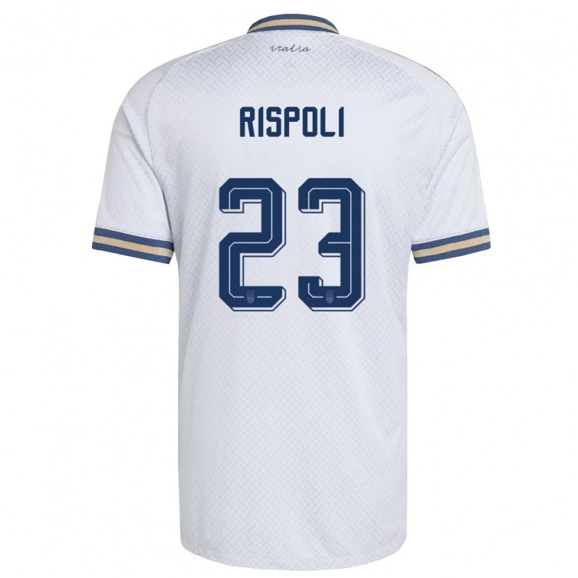 Danxen Niño Camiseta Italia Fabio Rispoli #23 Marfil Marino Oro 2ª Equipación 26-28 La Camisa