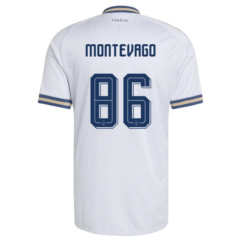 Danxen Niño Camiseta Italia Daniele Montevago #86 Marfil Marino Oro 2ª Equipación 26-28 La Camisa