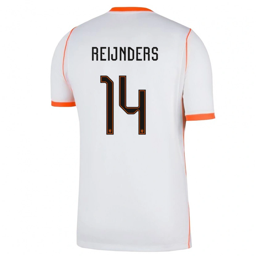 Danxen Niño Camiseta Países Bajos Tijjani Reijnders #14 Blanco Naranja 2ª Equipación 26-28 La Camisa