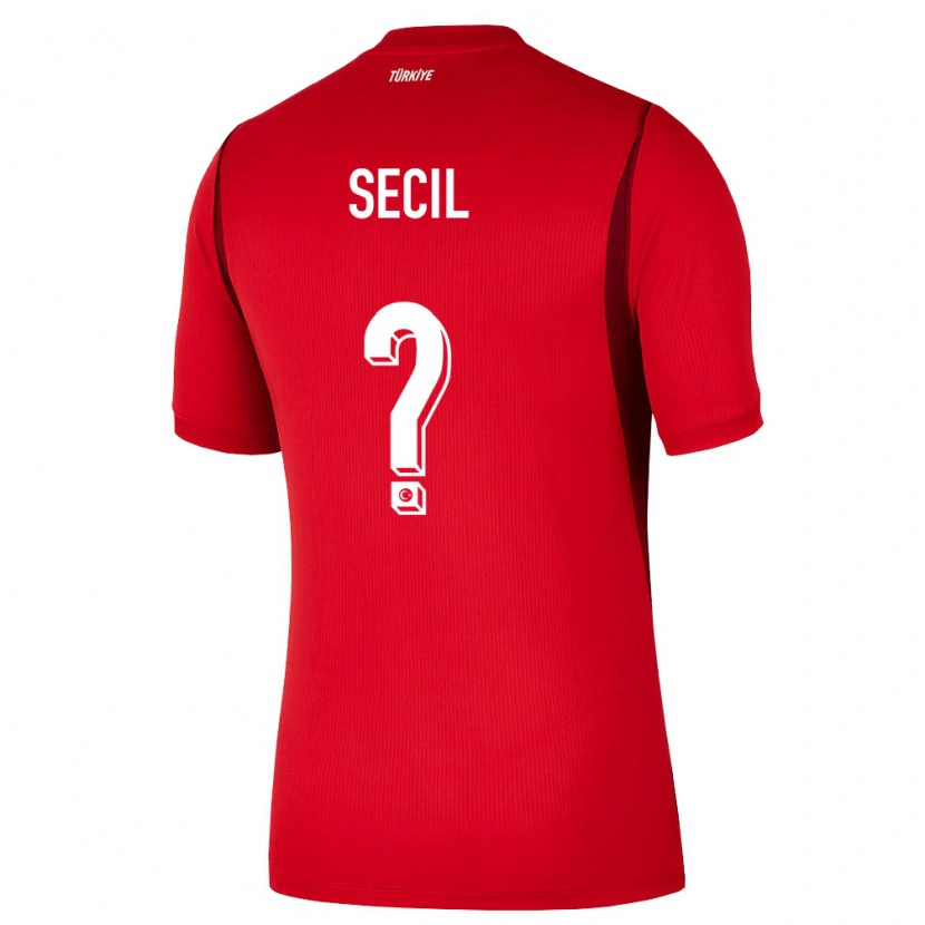 Danxen Hombre Camiseta Turquía Efe Seçil #0 Rojo Borgoña 1ª Equipación 26-28 La Camisa