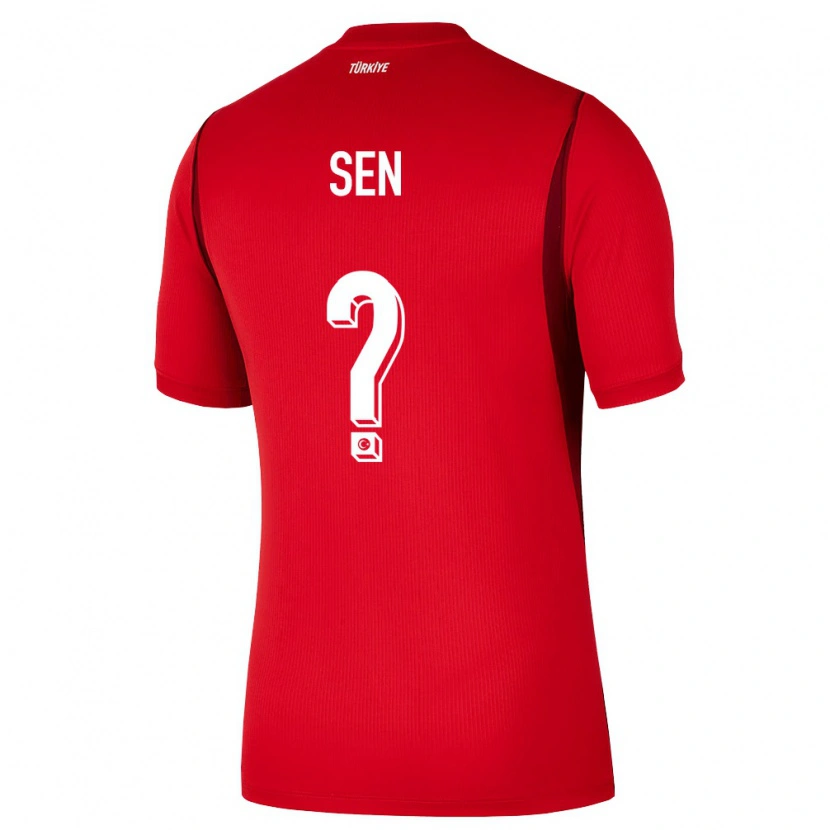 Danxen Hombre Camiseta Turquía Hüseyin Şen #0 Rojo Borgoña 1ª Equipación 26-28 La Camisa