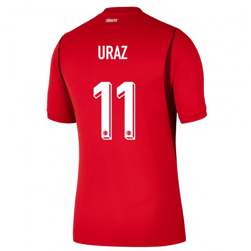 Danxen Hombre Camiseta Turquía Yağmur Uraz #11 Rojo Borgoña 1ª Equipación 26-28 La Camisa