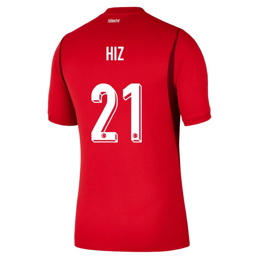 Danxen Hombre Camiseta Turquía Gülbin Hız #21 Rojo Borgoña 1ª Equipación 26-28 La Camisa