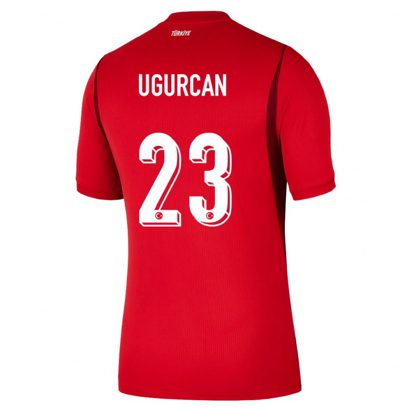 Danxen Hombre Camiseta Turquía Uğurcan Çakır #23 Rojo Borgoña 1ª Equipación 26-28 La Camisa