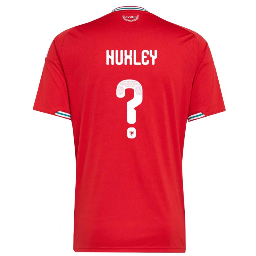 Danxen Hombre Camiseta Gales Leon Huxley #0 Rojo Blanco Verde 1ª Equipación 26-28 La Camisa