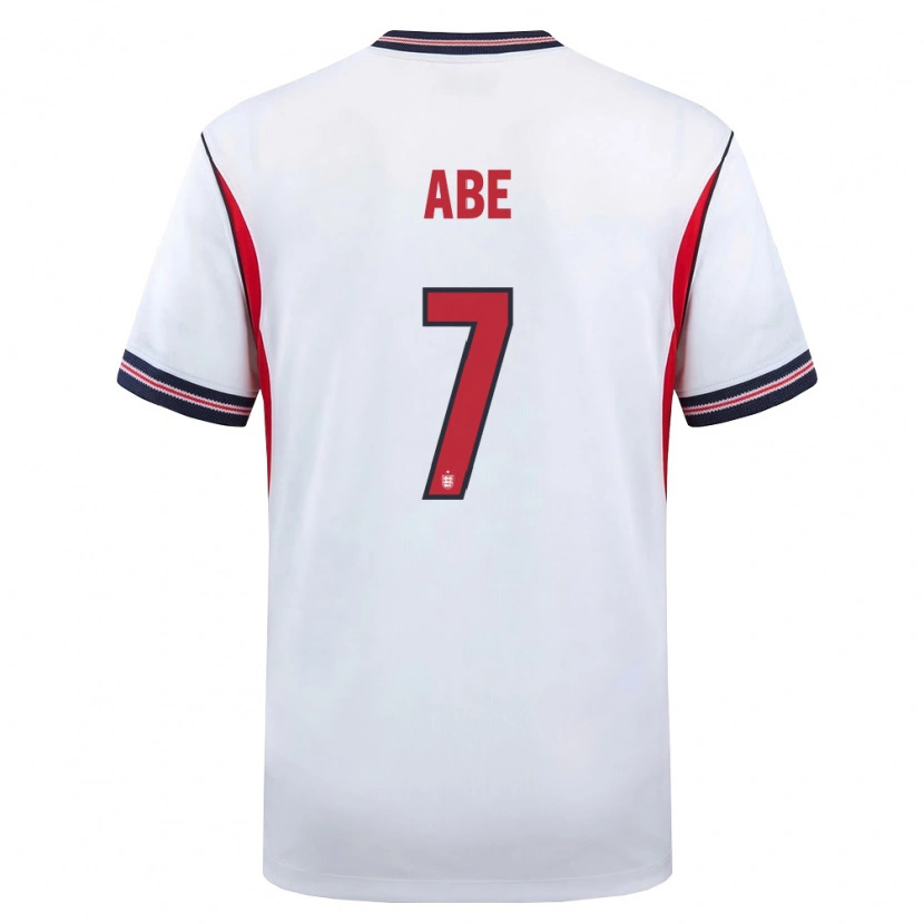 Danxen Hombre Camiseta Inglaterra Joshua Abe #7 Blanco Marino Rojo 1ª Equipación 26-28 La Camisa