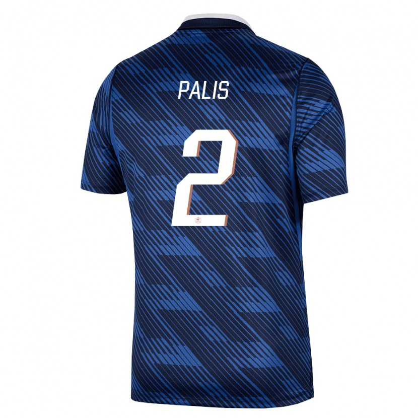 Danxen Hombre Camiseta Francia Ella Palis #2 Marino Azul Blanco 1ª Equipación 26-28 La Camisa