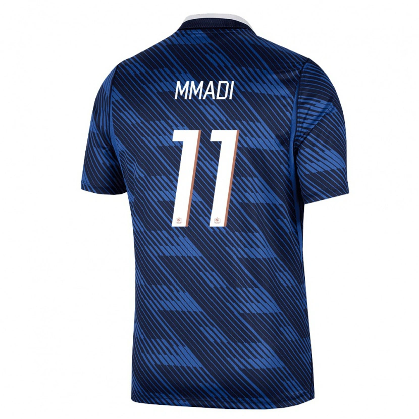 Danxen Hombre Camiseta Francia Tadjidine Mmadi #11 Marino Azul Blanco 1ª Equipación 26-28 La Camisa