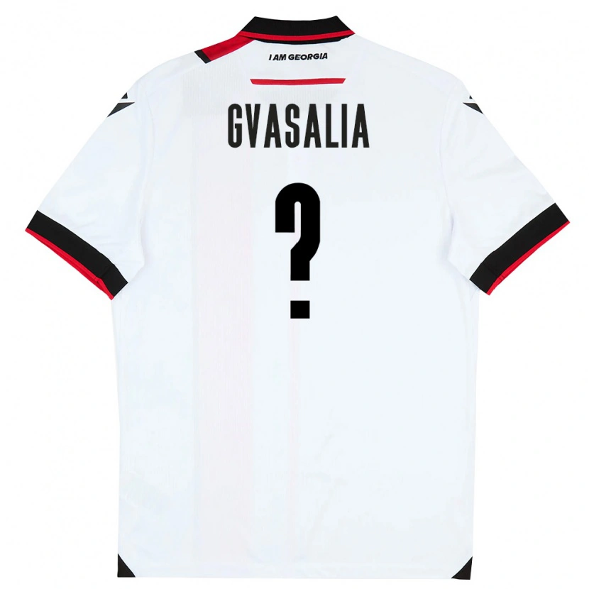 Danxen Hombre Camiseta Georgia Giorgi Gvasalia #0 Blanco Negro Rojo 1ª Equipación 26-28 La Camisa