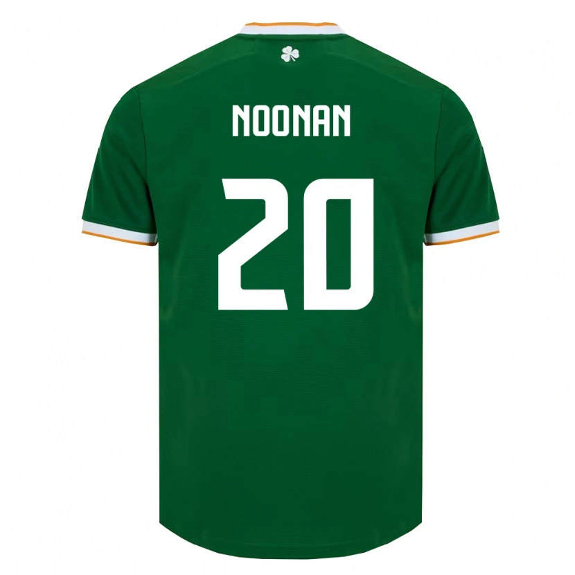 Danxen Hombre Camiseta Irlanda Michael Noonan #20 Verde Oscuro Blanco 1ª Equipación 26-28 La Camisa
