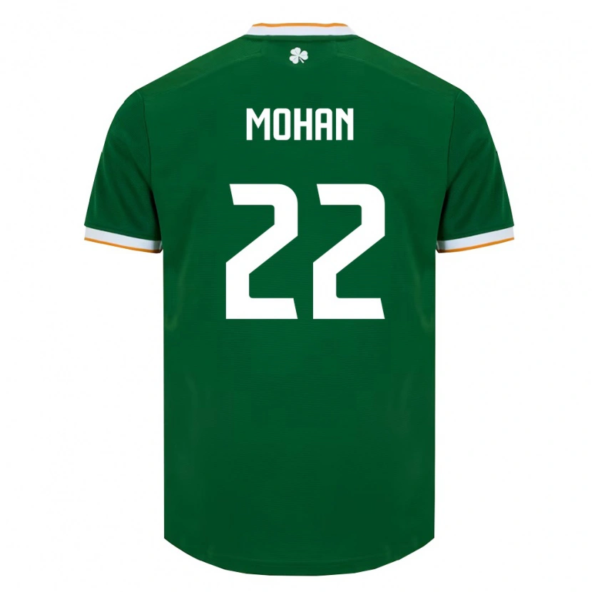 Danxen Hombre Camiseta Irlanda Stephen Mohan #22 Verde Oscuro Blanco 1ª Equipación 26-28 La Camisa