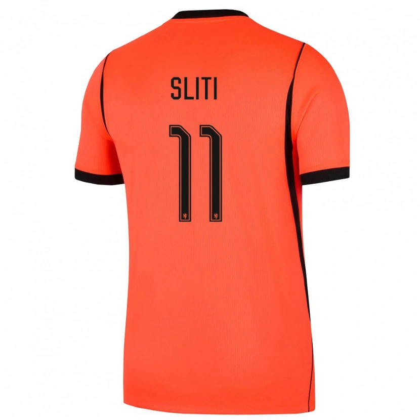 Danxen Hombre Camiseta Países Bajos Aymen Sliti #11 Naranja Negro 1ª Equipación 26-28 La Camisa
