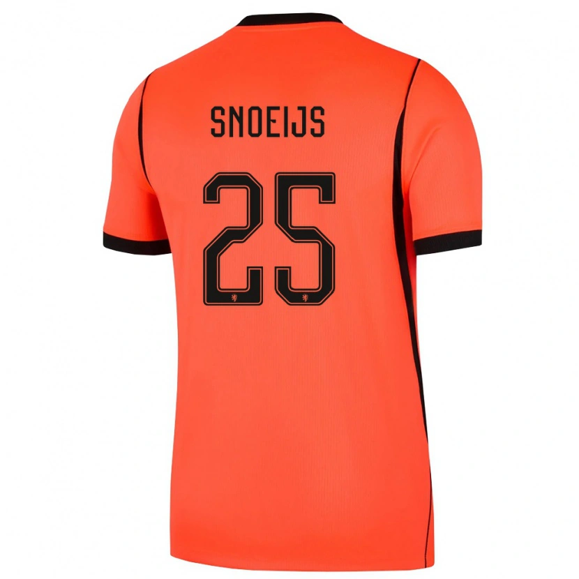 Danxen Hombre Camiseta Países Bajos Katja Snoeijs #25 Naranja Negro 1ª Equipación 26-28 La Camisa