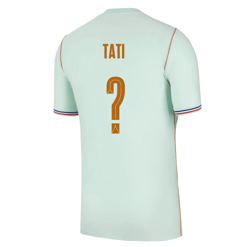 Danxen Hombre Camiseta Francia Tylel Tati #0 Verde Oro 2ª Equipación 26-28 La Camisa
