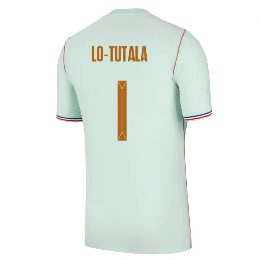 Danxen Hombre Camiseta Francia Thimothee Lo Tutala #1 Verde Oro 2ª Equipación 26-28 La Camisa