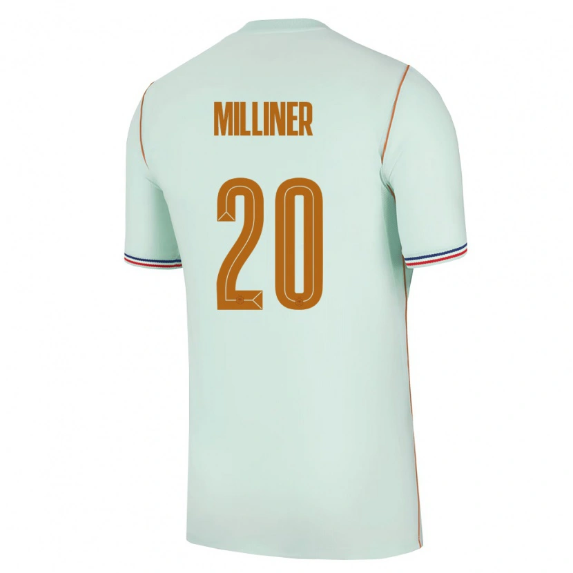 Danxen Hombre Camiseta Francia Léo Milliner #20 Verde Oro 2ª Equipación 26-28 La Camisa