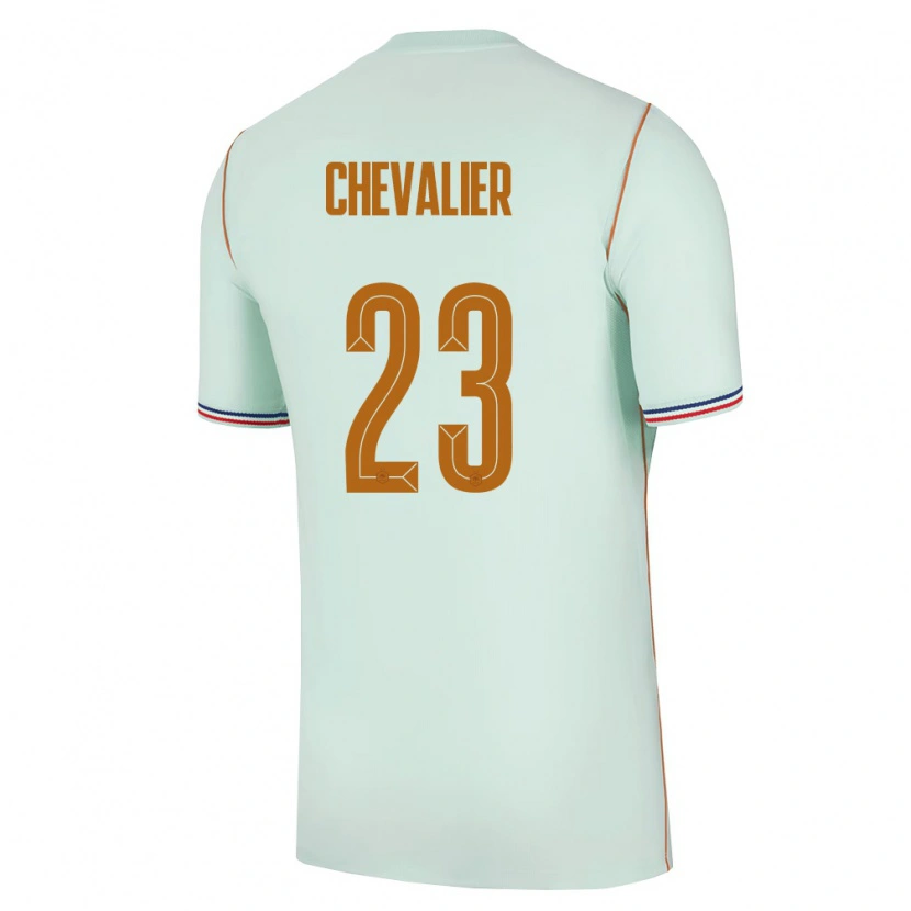 Danxen Hombre Camiseta Francia Lucas Chevalier #23 Verde Oro 2ª Equipación 26-28 La Camisa