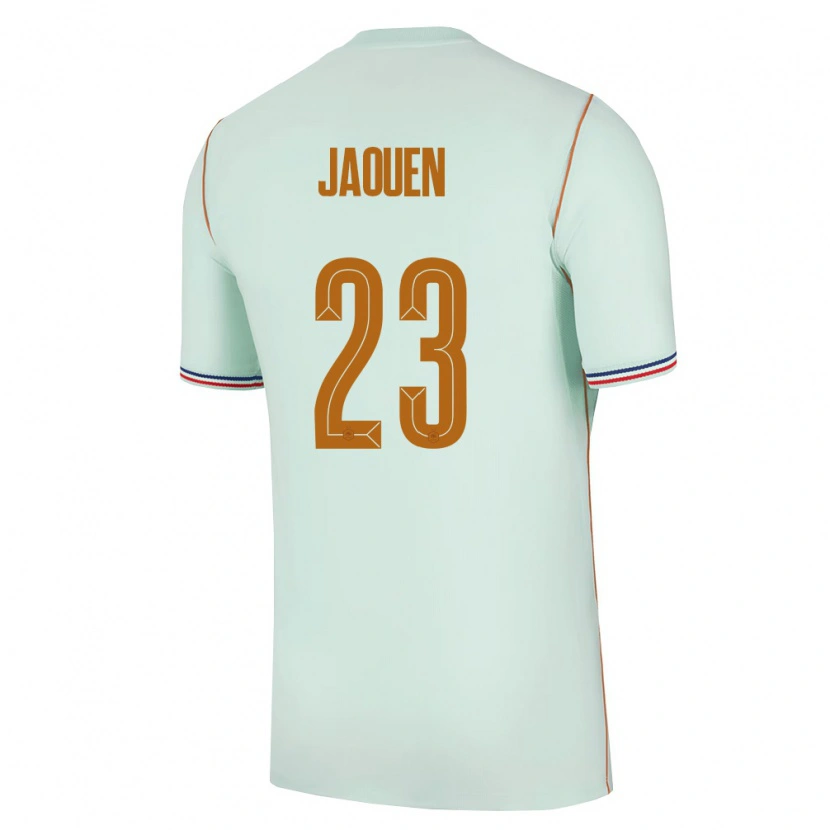 Danxen Hombre Camiseta Francia Ewen Jaouen #23 Verde Oro 2ª Equipación 26-28 La Camisa