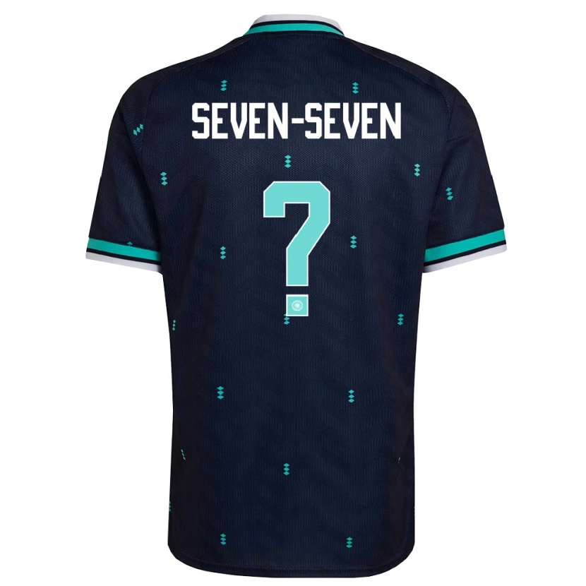 Danxen Hombre Camiseta Alemania Justin Seven-Seven #0 Marino Azul Cielo Blanco 2ª Equipación 26-28 La Camisa