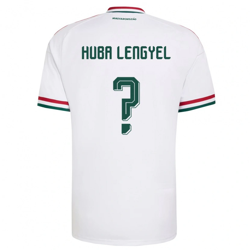 Danxen Hombre Camiseta Hungría Huba Lengyel #0 Blanco Rojo Verde 2ª Equipación 26-28 La Camisa