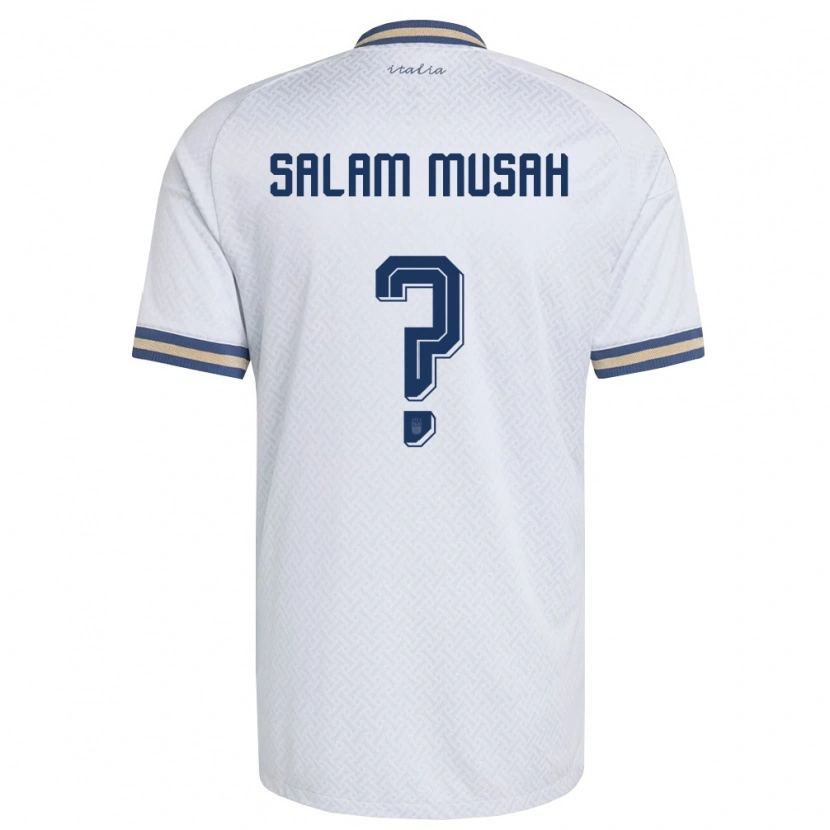 Danxen Hombre Camiseta Italia Abdl Salam Musah #0 Marfil Marino Oro 2ª Equipación 26-28 La Camisa