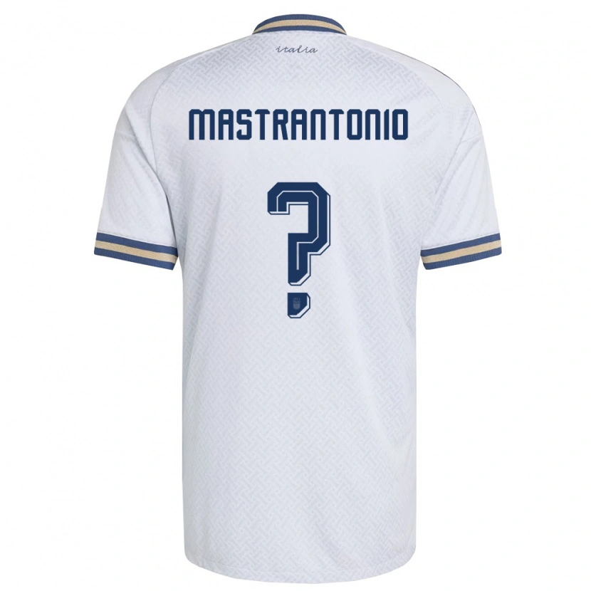 Danxen Hombre Camiseta Italia Davide Mastrantonio #0 Marfil Marino Oro 2ª Equipación 26-28 La Camisa