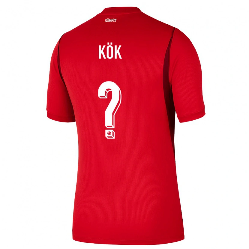 Danxen Mujer Camiseta Turquía Toprak Kök #0 Rojo Borgoña 1ª Equipación 26-28 La Camisa