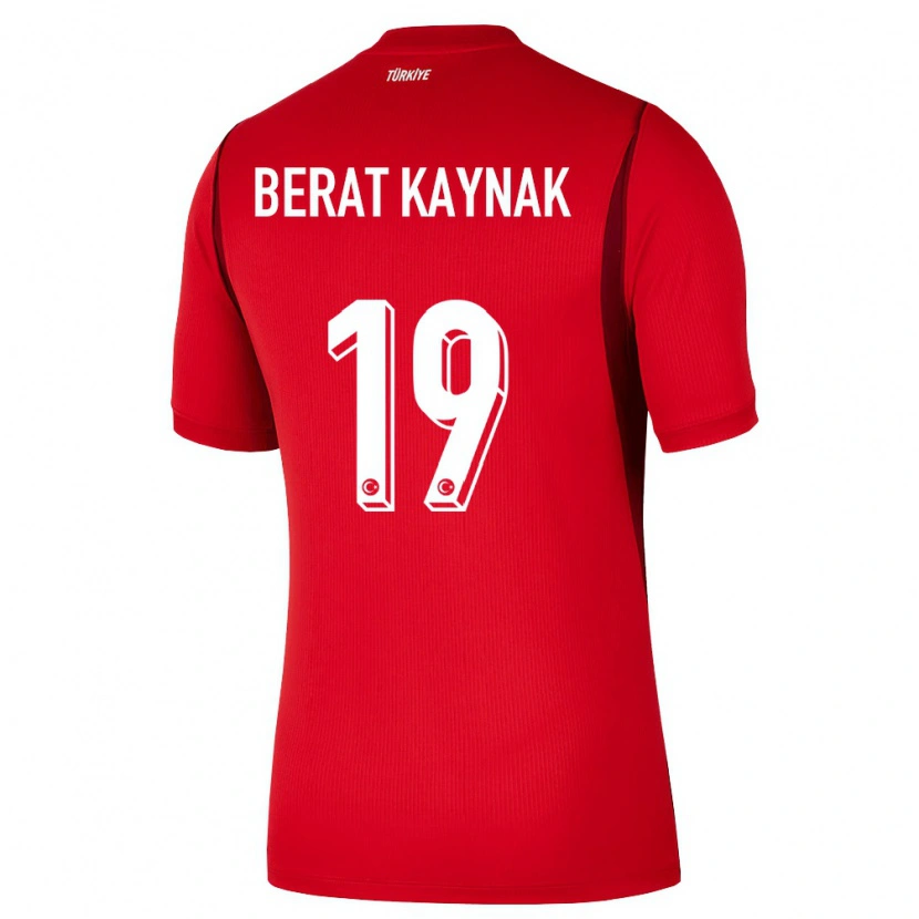 Danxen Mujer Camiseta Turquía Ensar Berat Kaynak #19 Rojo Borgoña 1ª Equipación 26-28 La Camisa