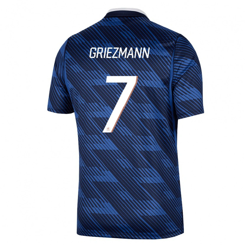 Danxen Mujer Camiseta Francia Antoine Griezmann #7 Marino Azul Blanco 1ª Equipación 26-28 La Camisa