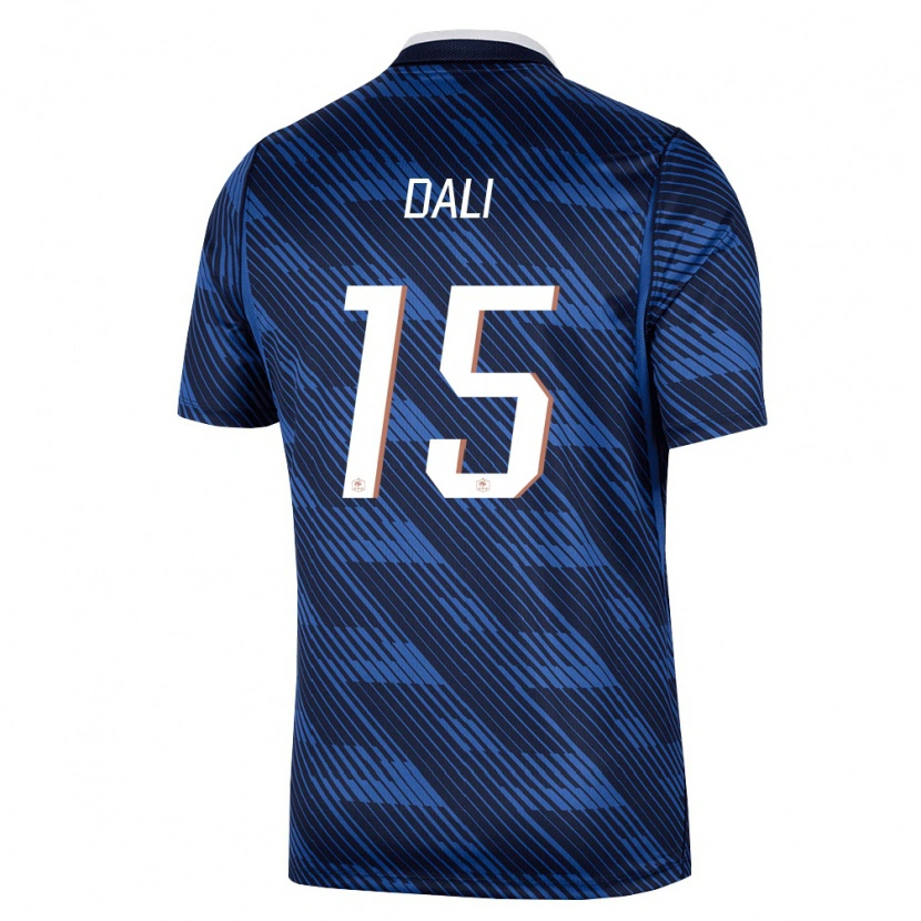 Danxen Mujer Camiseta Francia Kenza Dali #15 Marino Azul Blanco 1ª Equipación 26-28 La Camisa