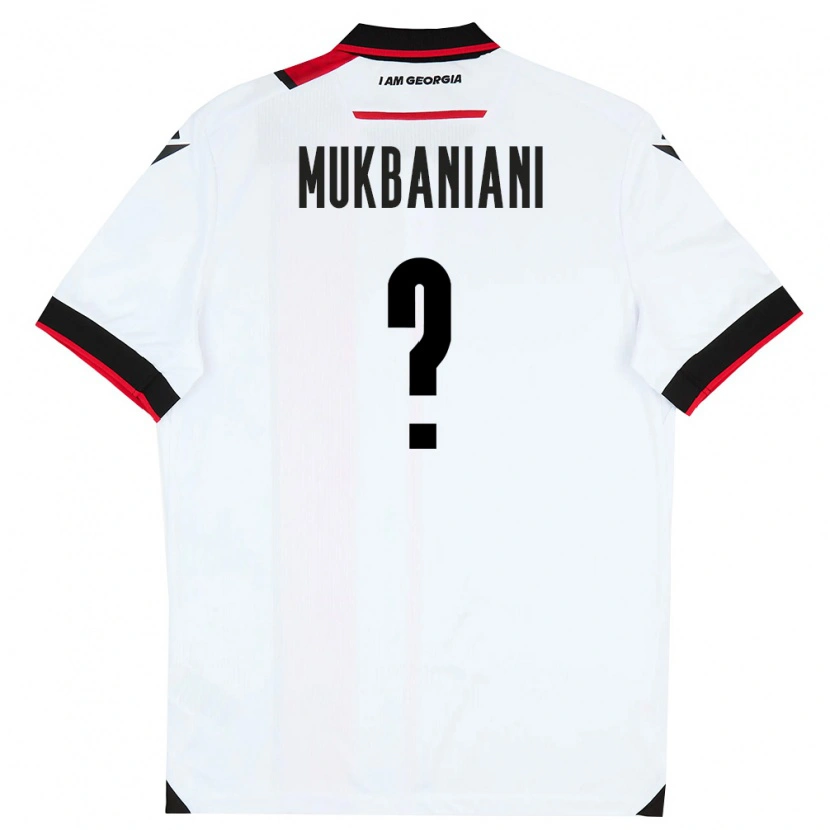 Danxen Mujer Camiseta Georgia Givi Mukbaniani #0 Blanco Negro Rojo 1ª Equipación 26-28 La Camisa