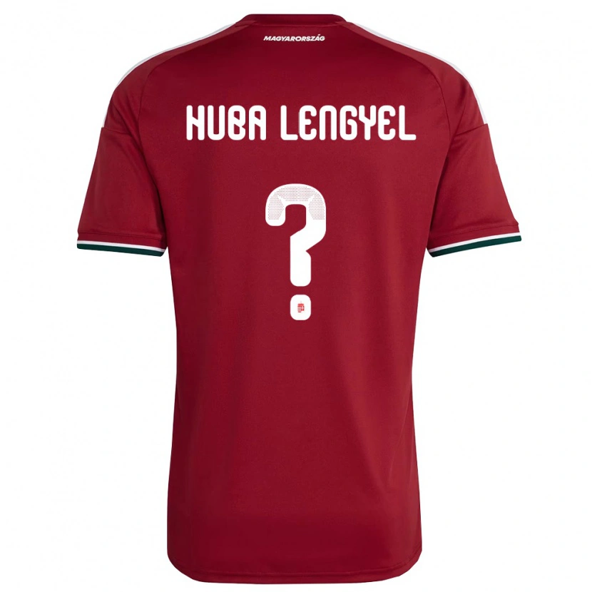 Danxen Mujer Camiseta Hungría Huba Lengyel #0 Rojo Blanco Verde 1ª Equipación 26-28 La Camisa