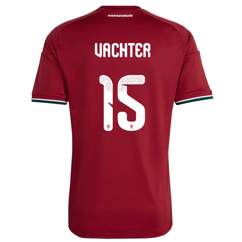 Danxen Mujer Camiseta Hungría Fanni Vachter #15 Rojo Blanco Verde 1ª Equipación 26-28 La Camisa