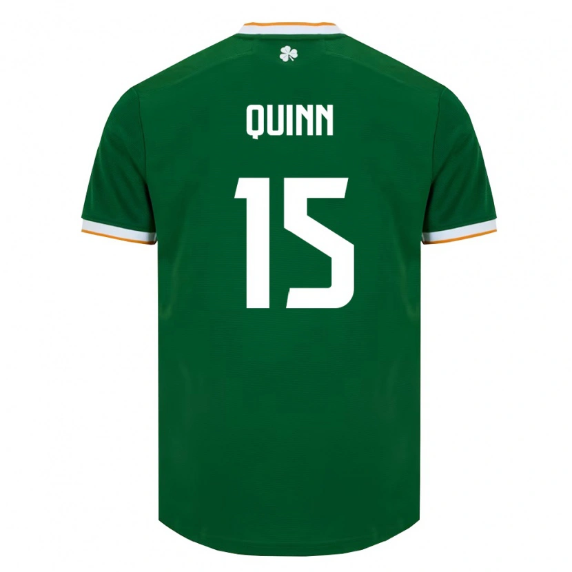 Danxen Mujer Camiseta Irlanda Lucy Quinn #15 Verde Oscuro Blanco 1ª Equipación 26-28 La Camisa