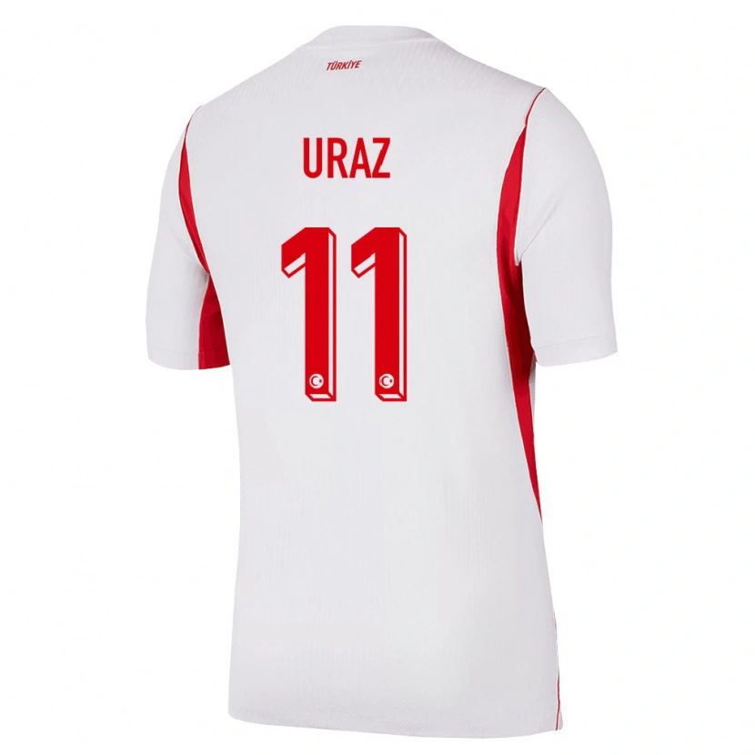 Danxen Mujer Camiseta Turquía Yağmur Uraz #11 Blanco Rojo Borgoña 2ª Equipación 26-28 La Camisa