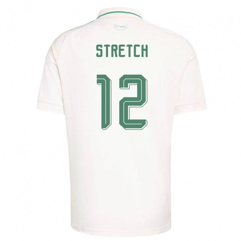 Danxen Mujer Camiseta Gales Logan Stretch #12 Blanco Marrón Verde 2ª Equipación 26-28 La Camisa