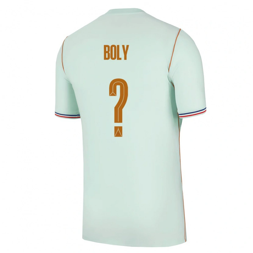 Danxen Mujer Camiseta Francia David Boly #0 Verde Oro 2ª Equipación 26-28 La Camisa