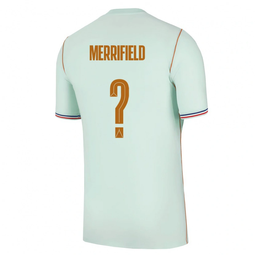 Danxen Mujer Camiseta Francia Loan Merrifield #0 Verde Oro 2ª Equipación 26-28 La Camisa