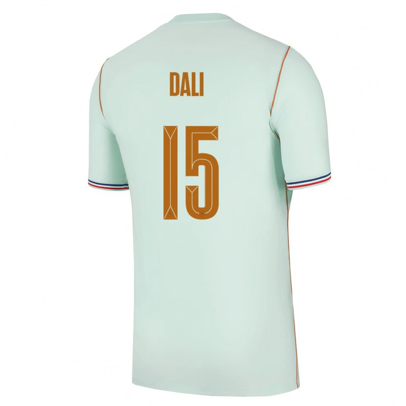 Danxen Mujer Camiseta Francia Kenza Dali #15 Verde Oro 2ª Equipación 26-28 La Camisa