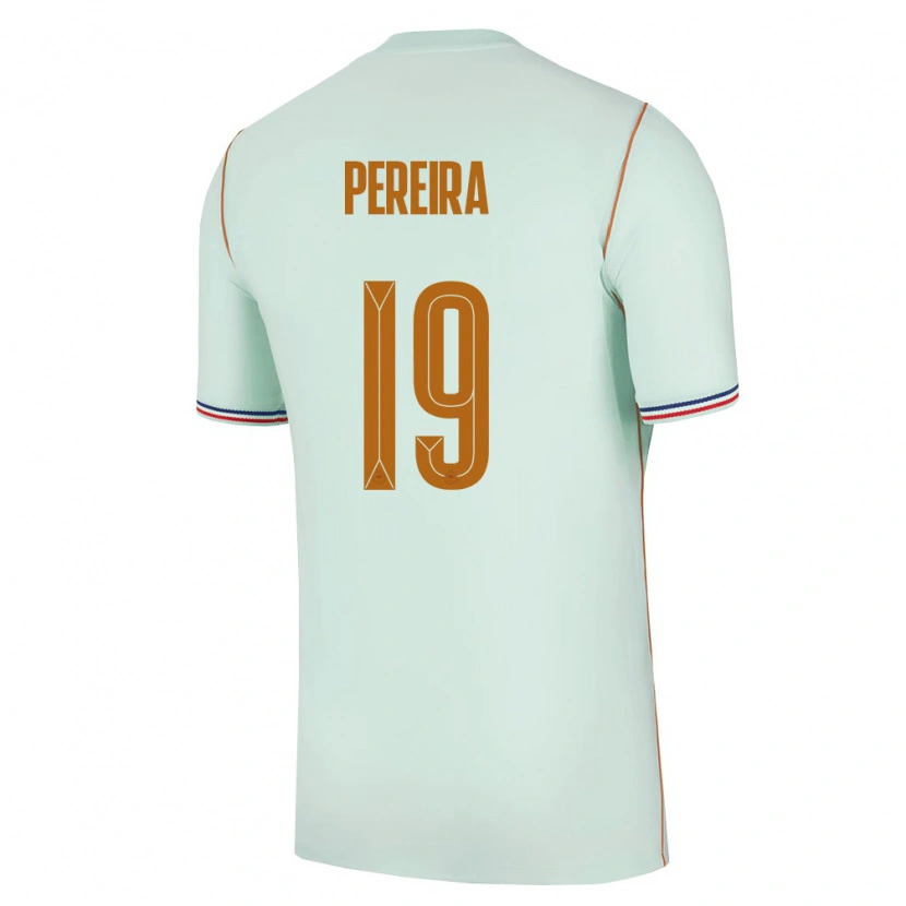 Danxen Mujer Camiseta Francia Brayann Pereira #19 Verde Oro 2ª Equipación 26-28 La Camisa