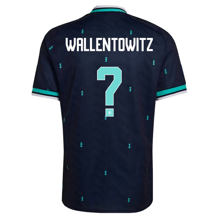 Danxen Mujer Camiseta Alemania Mika Wallentowitz #0 Marino Azul Cielo Blanco 2ª Equipación 26-28 La Camisa