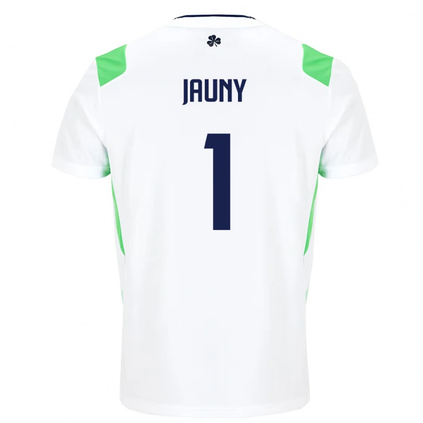 Danxen Mujer Camiseta Irlanda Noah Jauny #1 Blanco Verde Claro 2ª Equipación 26-28 La Camisa